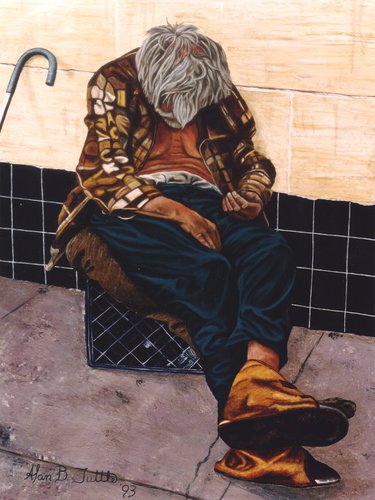Homeless 1   Oil on Canvas   36 x 48